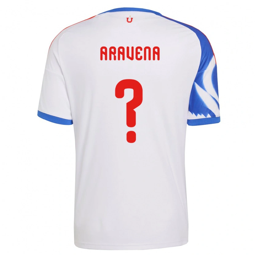 Danxen Women Benjamín Aravena #0 White Navy Blue Away Jersey 2026/27 T-Shirt