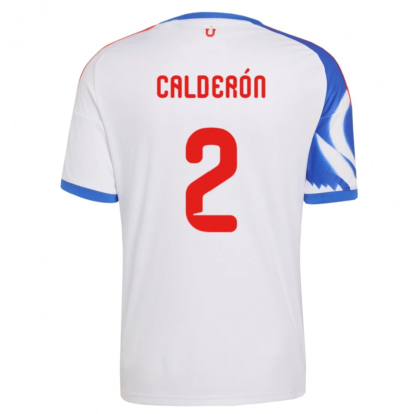 Danxen Women Franco Calderón #2 White Navy Blue Away Jersey 2026/27 T-Shirt
