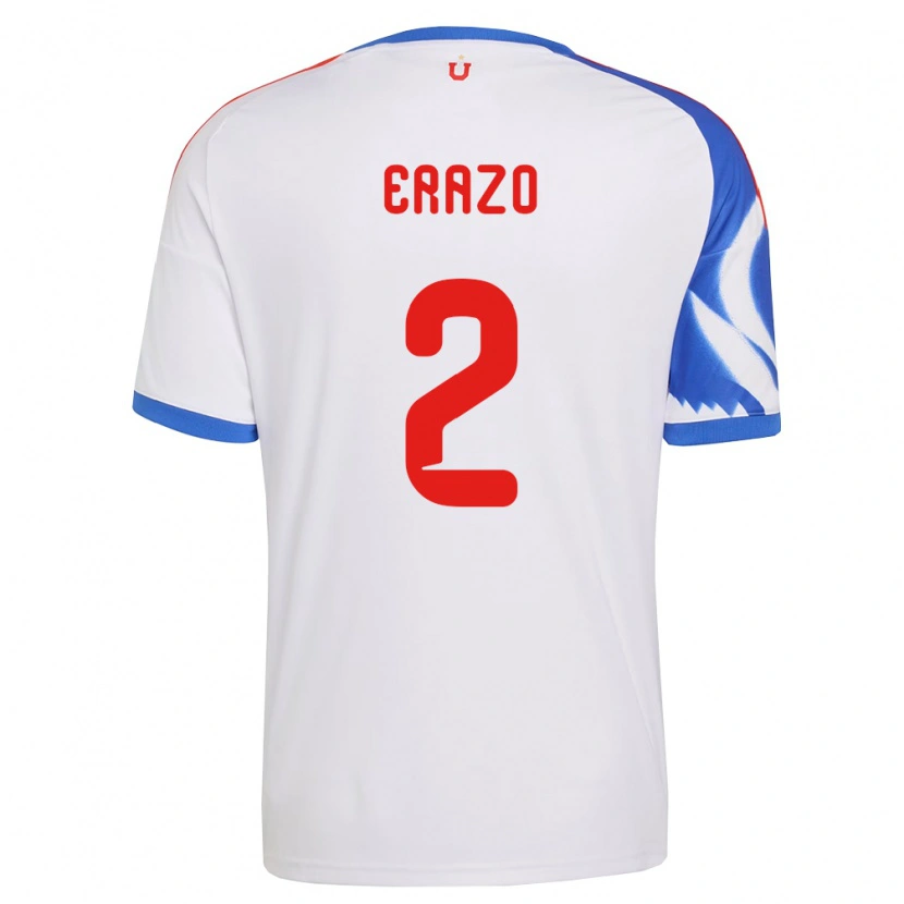 Danxen Women Dylan Erazo #2 White Navy Blue Away Jersey 2026/27 T-Shirt