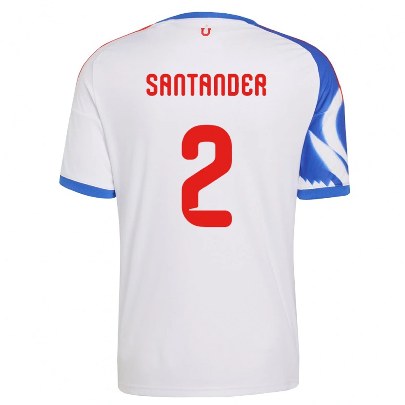 Danxen Women Constanza Santander #2 White Navy Blue Away Jersey 2026/27 T-Shirt