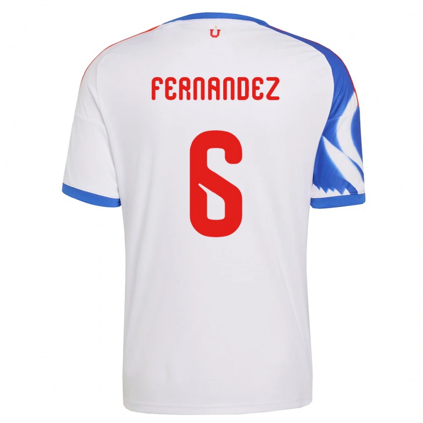Danxen Women Nicolás Fernández #6 White Navy Blue Away Jersey 2026/27 T-Shirt