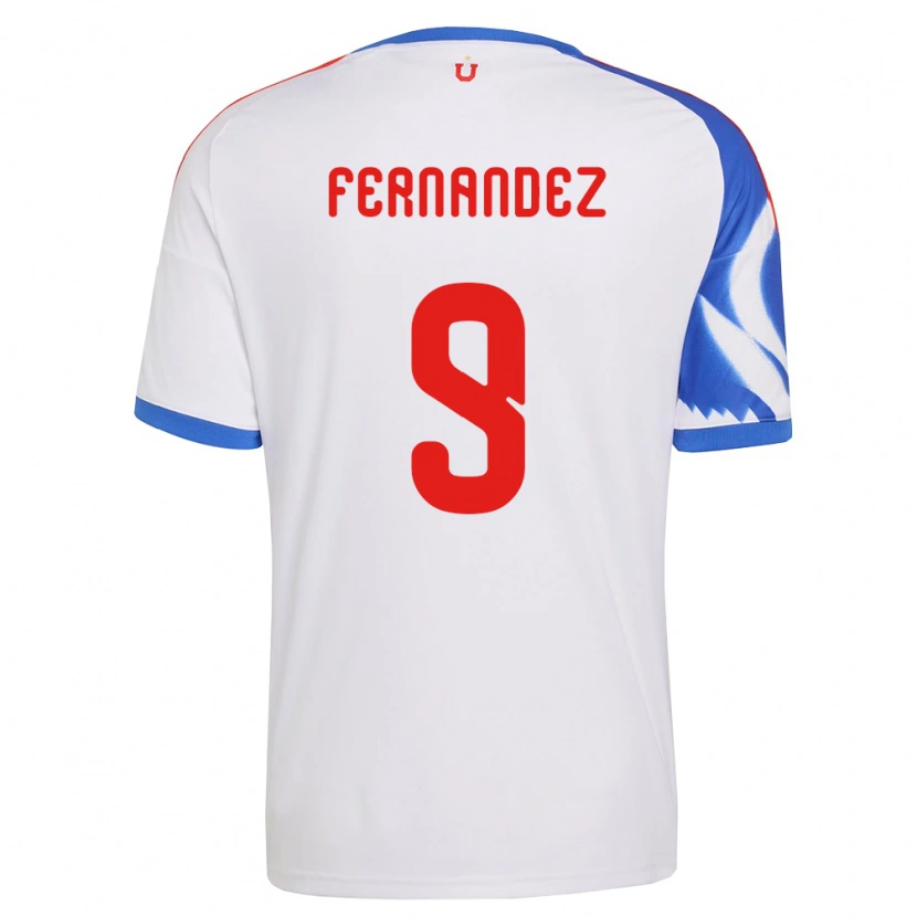 Danxen Women Leandro Fernández #9 White Navy Blue Away Jersey 2026/27 T-Shirt