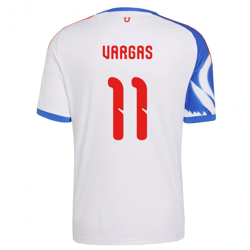 Danxen Women Eduardo Vargas #11 White Navy Blue Away Jersey 2026/27 T-Shirt