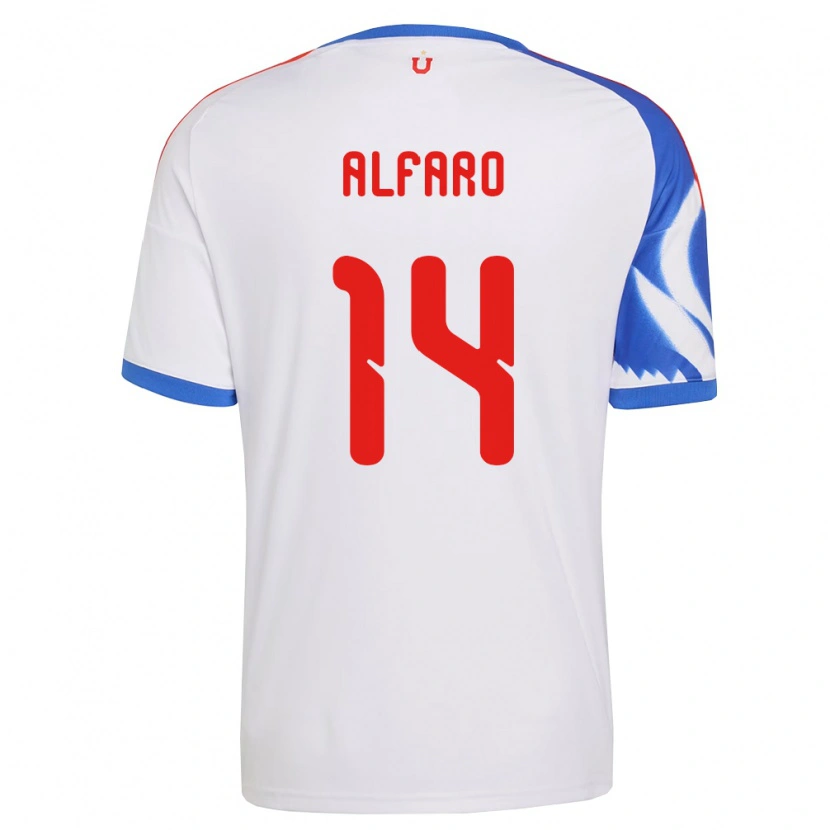 Danxen Women Julián Alfaro #14 White Navy Blue Away Jersey 2026/27 T-Shirt