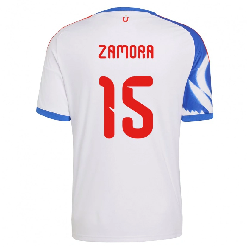 Danxen Women Daniela Zamora #15 White Navy Blue Away Jersey 2026/27 T-Shirt