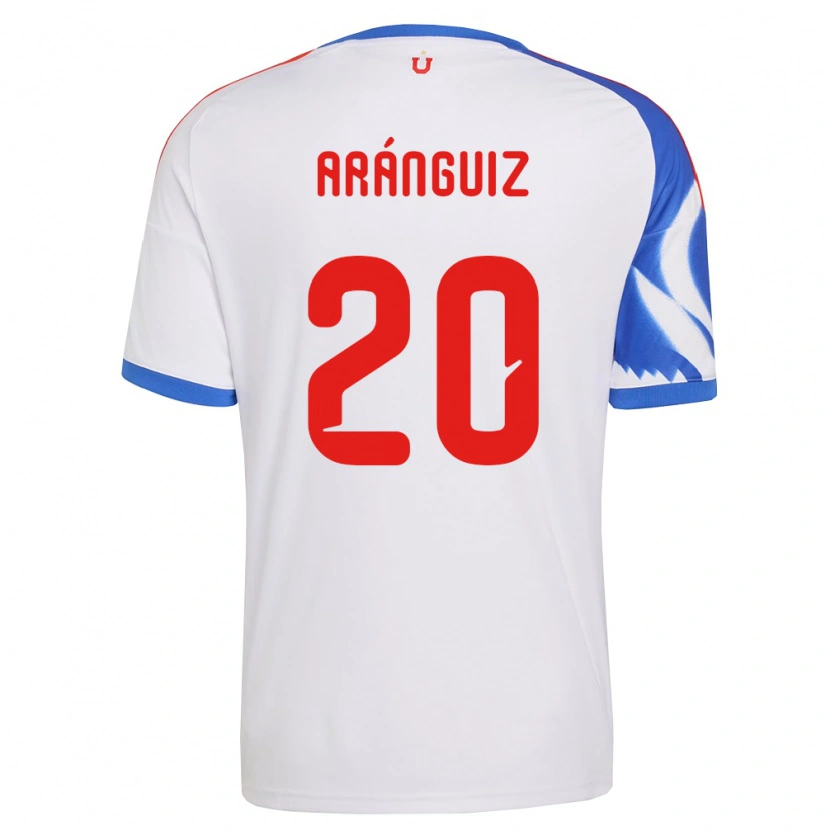 Danxen Women Charles Aránguiz #20 White Navy Blue Away Jersey 2026/27 T-Shirt