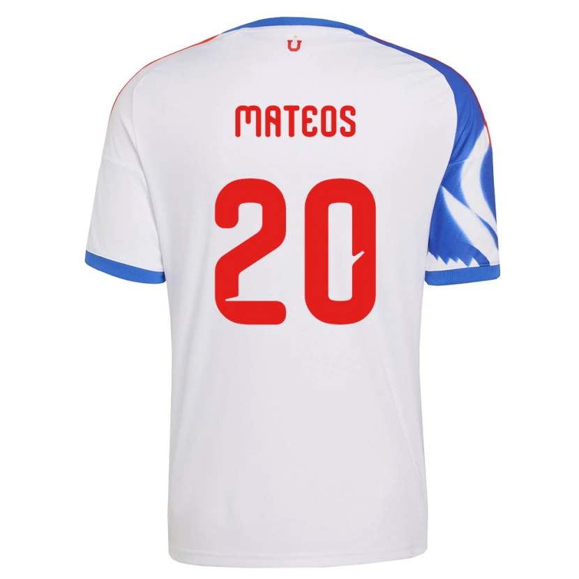 Danxen Women Federico Mateos #20 White Navy Blue Away Jersey 2026/27 T-Shirt
