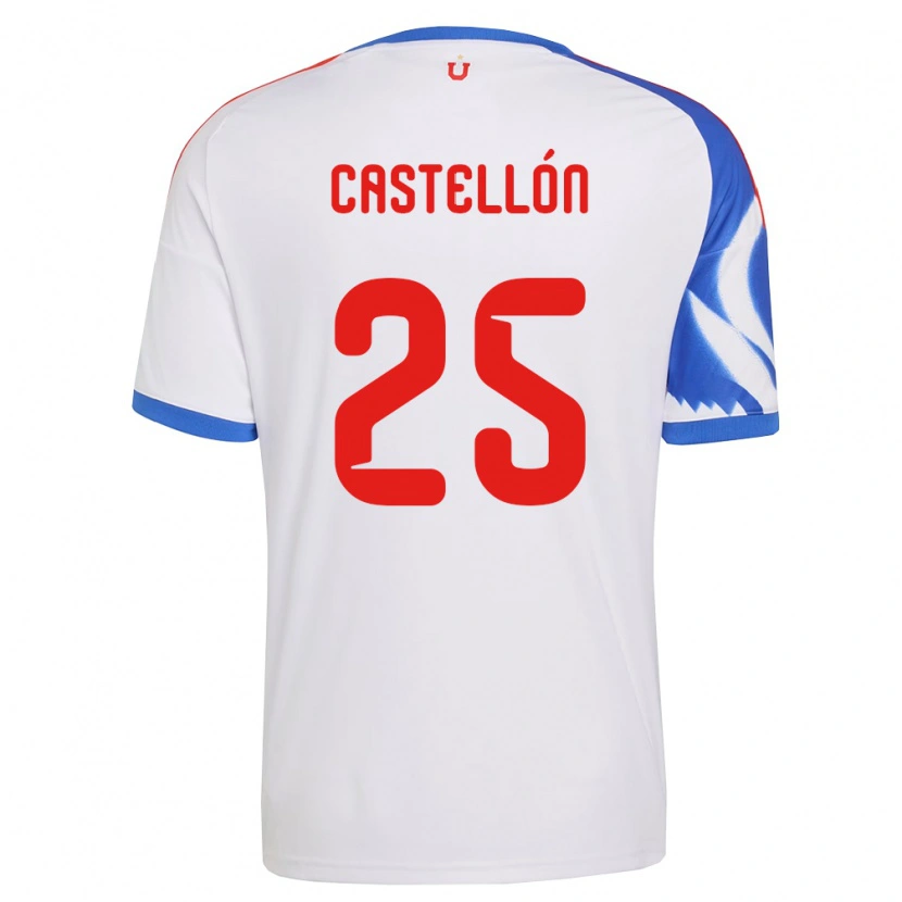 Danxen Women Gabriel Castellón #25 White Navy Blue Away Jersey 2026/27 T-Shirt