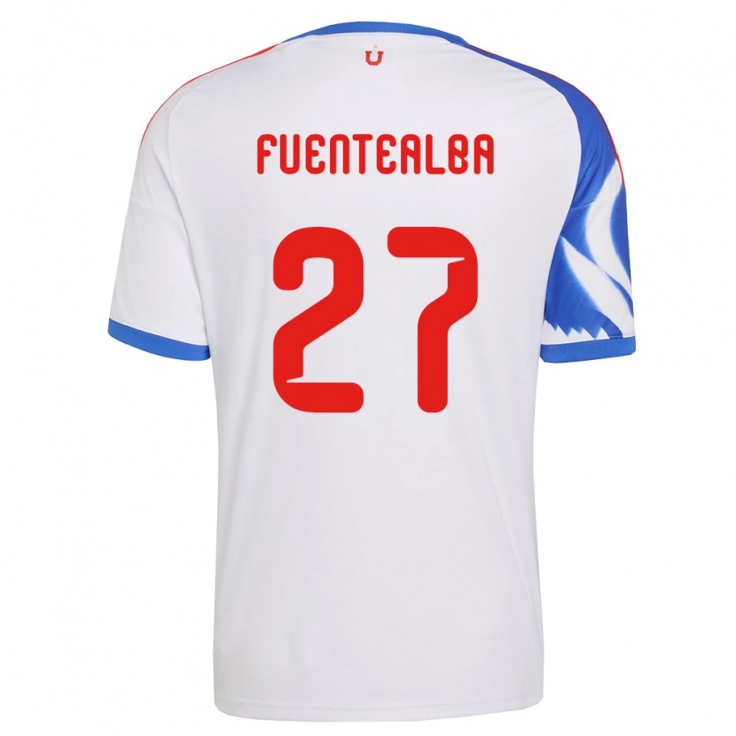Danxen Women Jeison Fuentealba #27 White Navy Blue Away Jersey 2026/27 T-Shirt
