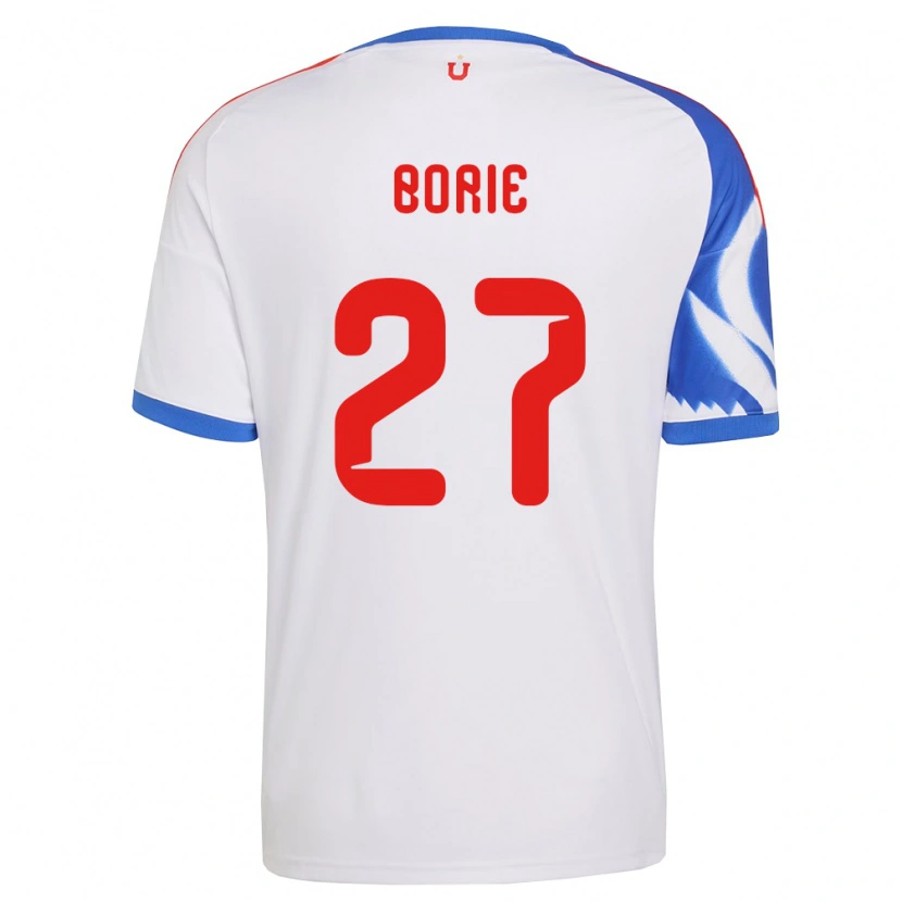 Danxen Women Emilie Borie #27 White Navy Blue Away Jersey 2026/27 T-Shirt