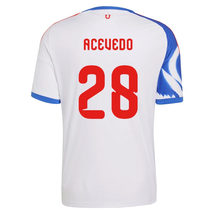Danxen Women Florencia Acevedo #28 White Navy Blue Away Jersey 2026/27 T-Shirt