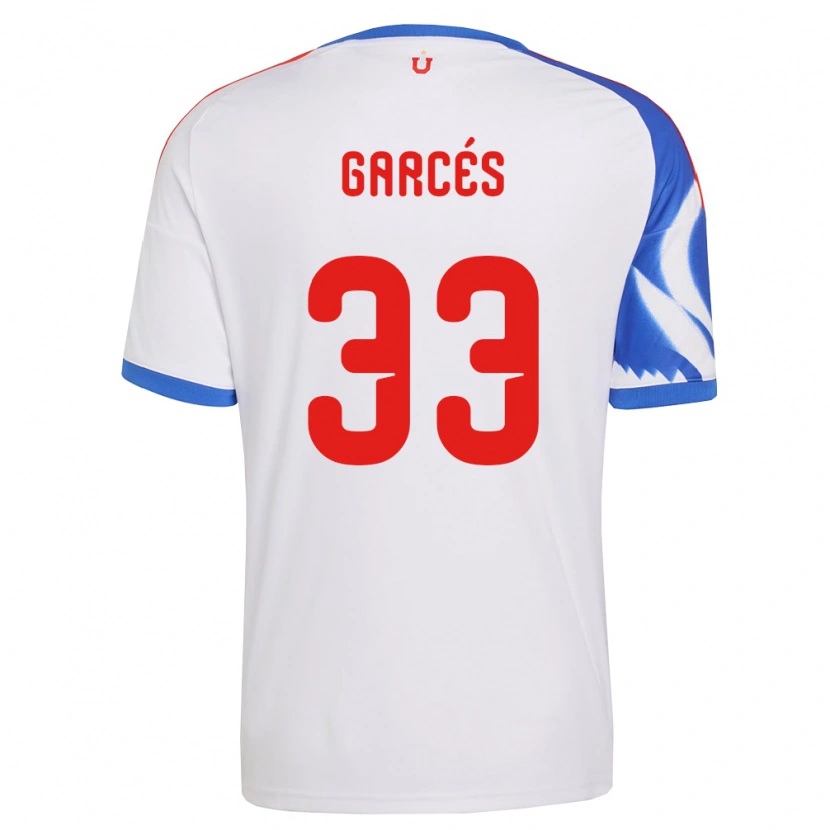 Danxen Women Simón Garcés #33 White Navy Blue Away Jersey 2026/27 T-Shirt