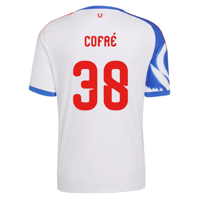 Danxen Women Diego Cofré #38 White Navy Blue Away Jersey 2026/27 T-Shirt