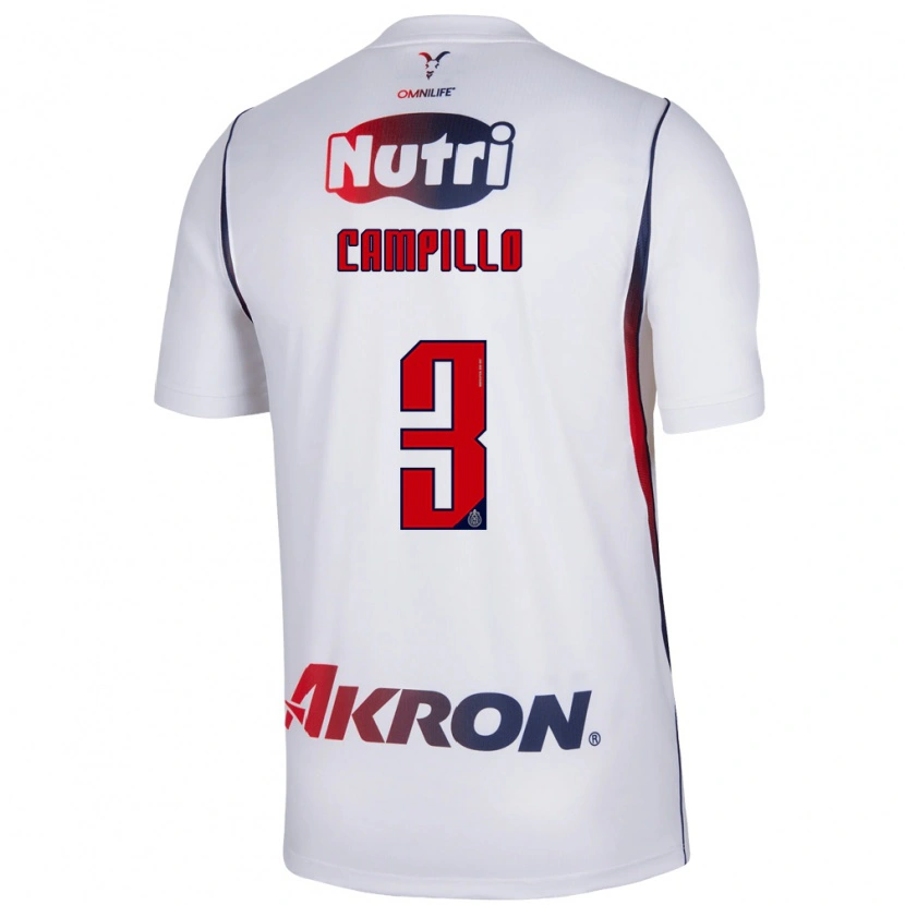 Danxen Women Diego Campillo #3 Red White Navy Blue Away Jersey 2026/27 T-Shirt