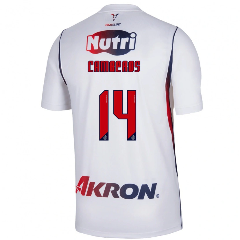 Danxen Women Hugo Camberos #14 Red White Navy Blue Away Jersey 2026/27 T-Shirt