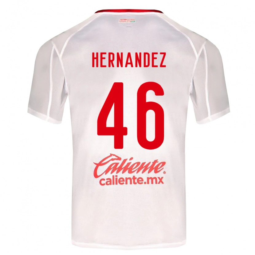 Danxen Women Carlos Hernández #46 White Green Red Away Jersey 2026/27 T-Shirt