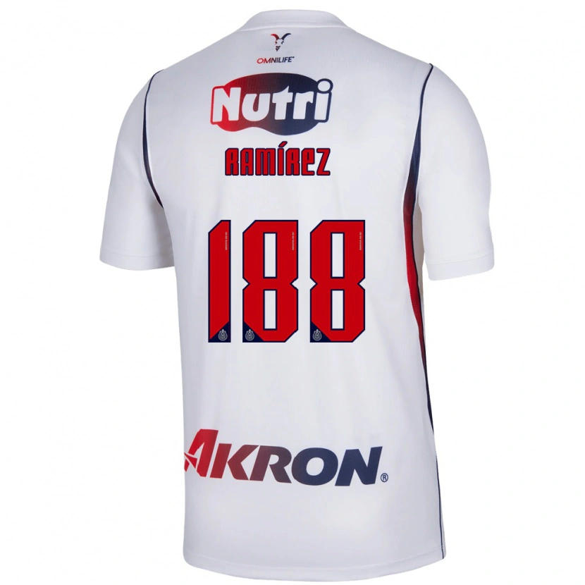 Danxen Women Leonardo Ramírez #188 Red White Navy Blue Away Jersey 2026/27 T-Shirt