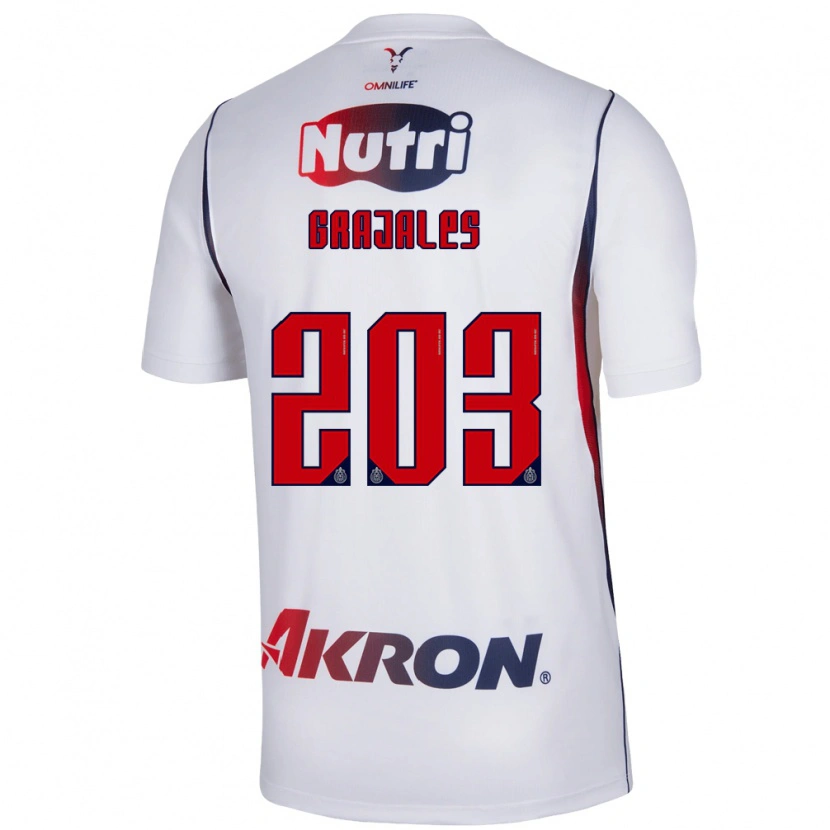 Danxen Women Jhonnatan Grajales #203 Red White Navy Blue Away Jersey 2026/27 T-Shirt