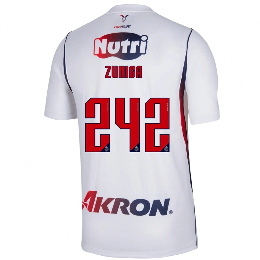 Danxen Women Landon Zuniga #242 Red White Navy Blue Away Jersey 2026/27 T-Shirt