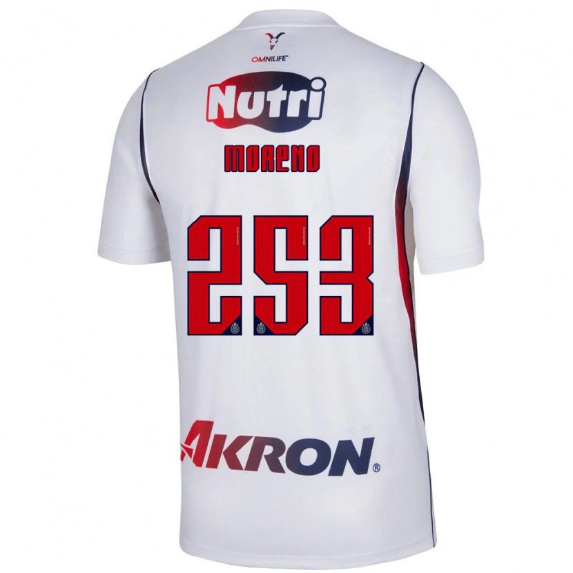 Danxen Women Leonel Moreno #253 Red White Navy Blue Away Jersey 2026/27 T-Shirt