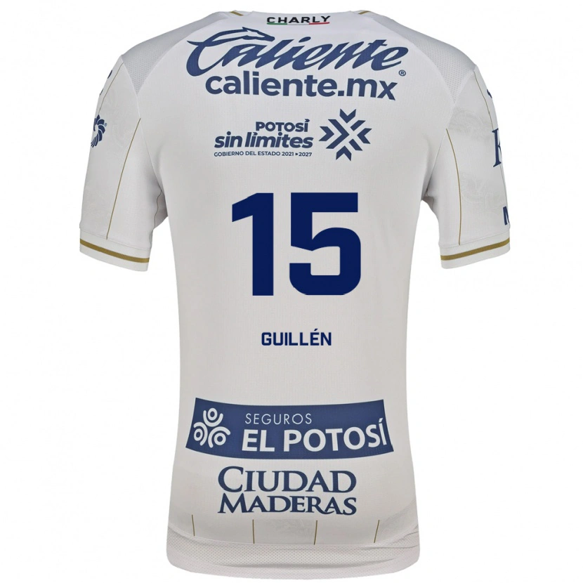 Danxen Women Daniel Guillen #15 White Blue Away Jersey 2026/27 T-Shirt