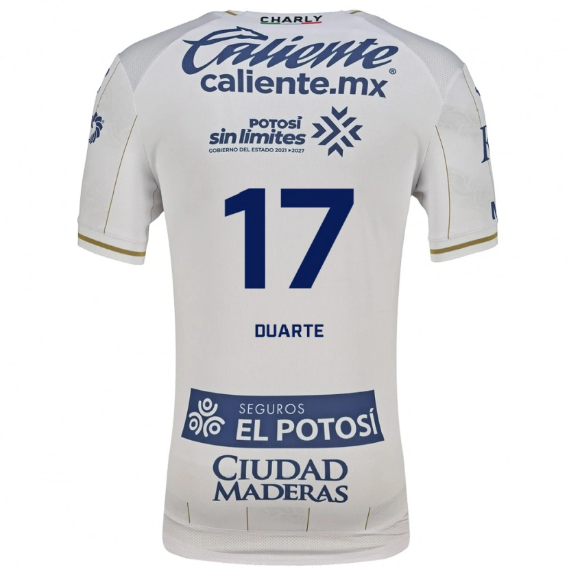 Danxen Women Anderson Duarte #17 White Blue Away Jersey 2026/27 T-Shirt