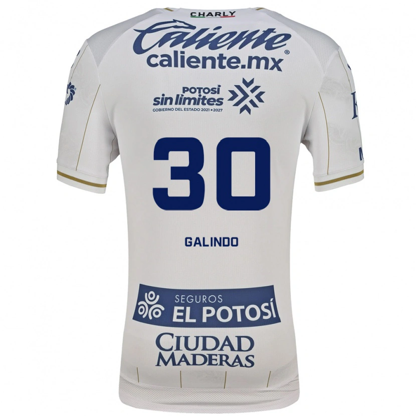 Danxen Women Benjamín Galindo #30 White Blue Away Jersey 2026/27 T-Shirt