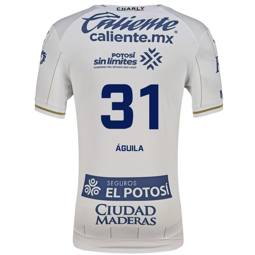 Danxen Women Eduardo Águila #31 White Blue Away Jersey 2026/27 T-Shirt