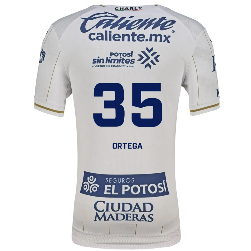 Danxen Women Kevin Ortega #35 White Blue Away Jersey 2026/27 T-Shirt