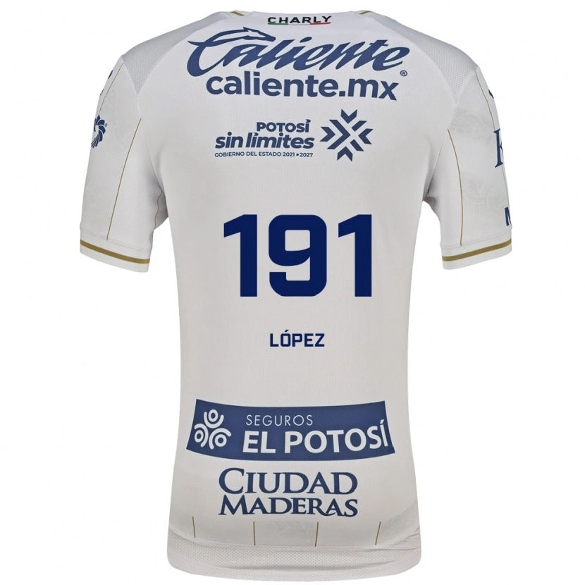 Danxen Women Juan López #191 White Blue Away Jersey 2026/27 T-Shirt