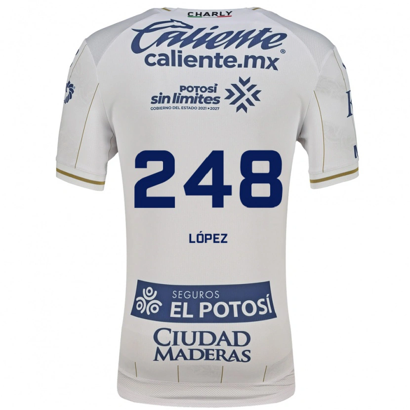 Danxen Women Guillermo López #248 White Blue Away Jersey 2026/27 T-Shirt