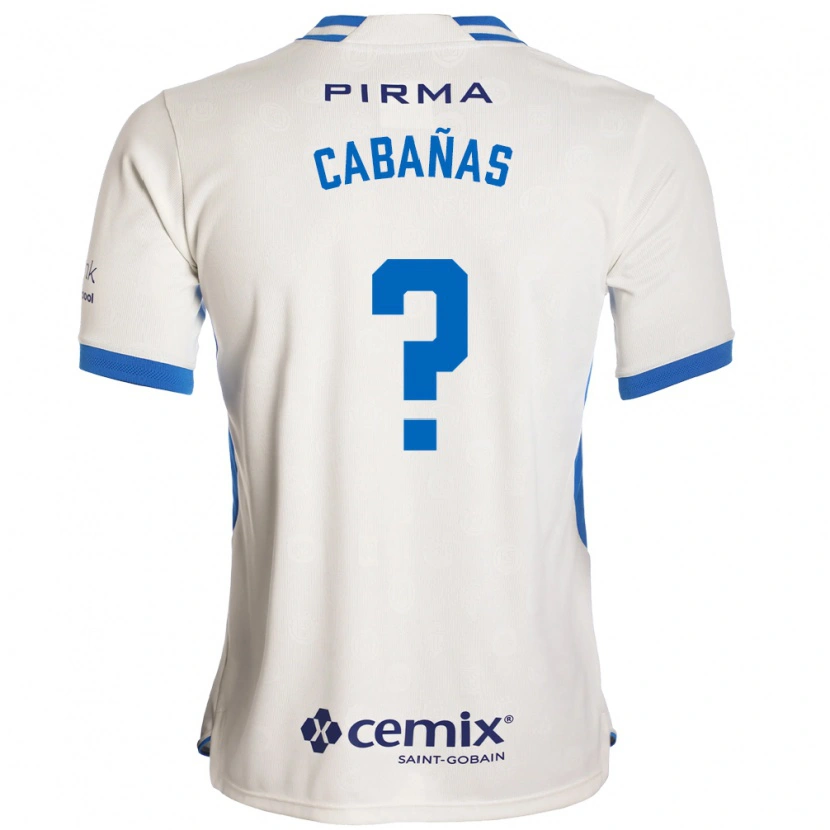 Danxen Women Alfredo Cabañas #0 White Blue Red Away Jersey 2026/27 T-Shirt