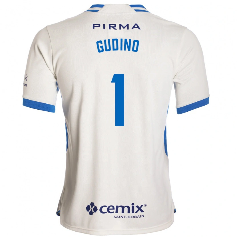 Danxen Women Andrés Gudiño #1 White Blue Red Away Jersey 2026/27 T-Shirt