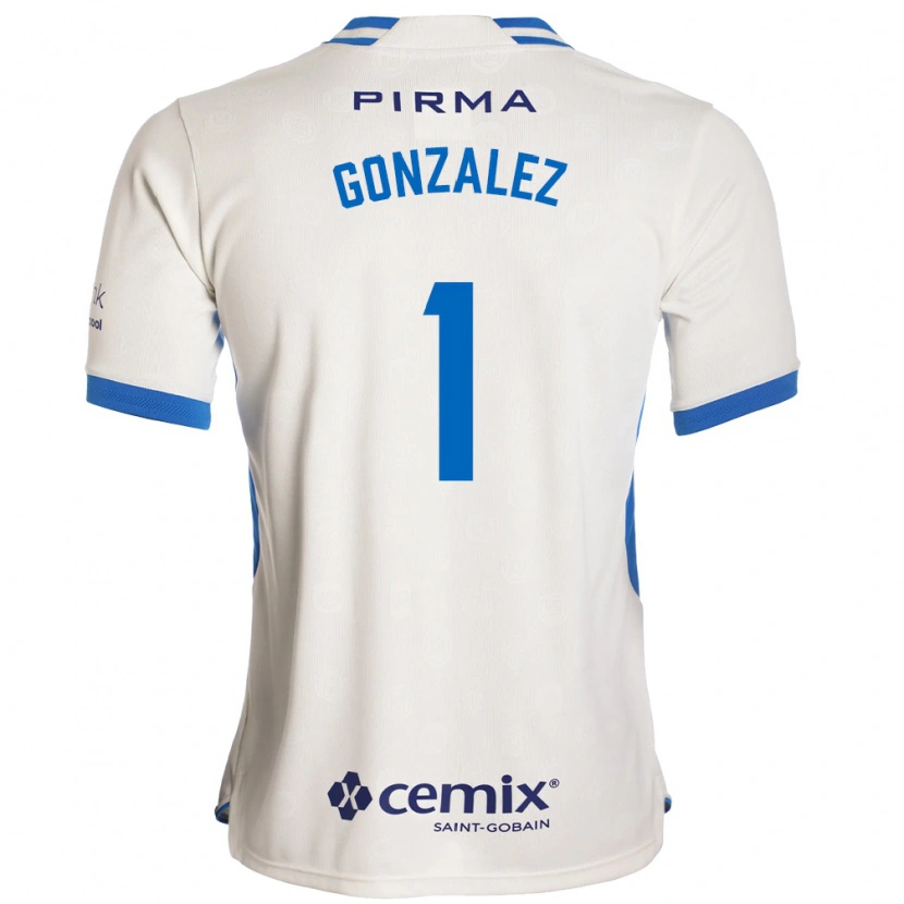 Danxen Women Itzayana Gonzalez #1 White Blue Red Away Jersey 2026/27 T-Shirt