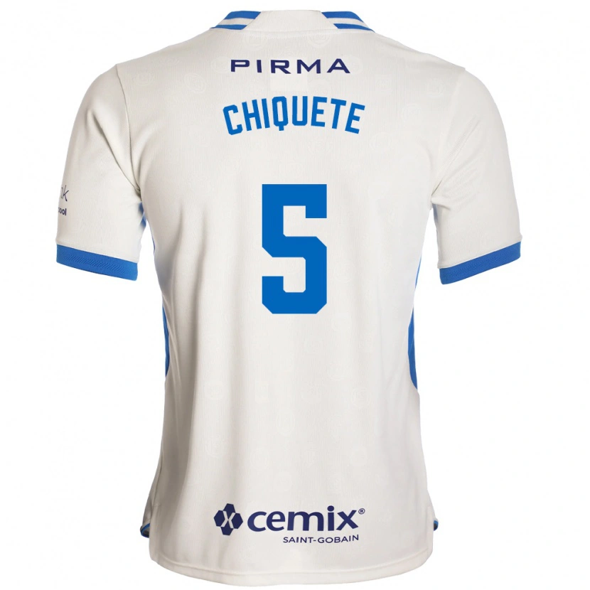 Danxen Women Jesús Orozco Chiquete #5 White Blue Red Away Jersey 2026/27 T-Shirt