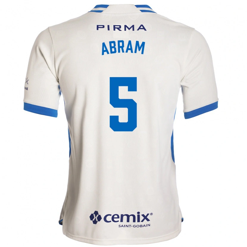Danxen Women Luis Abram #5 White Blue Red Away Jersey 2026/27 T-Shirt