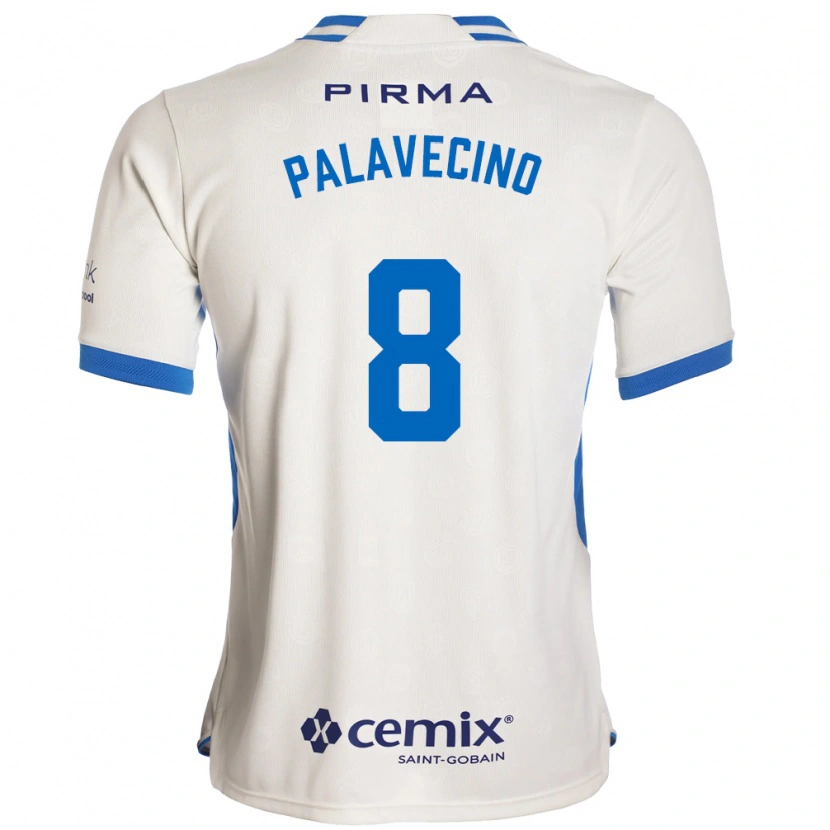 Danxen Women Agustín Palavecino #8 White Blue Red Away Jersey 2026/27 T-Shirt