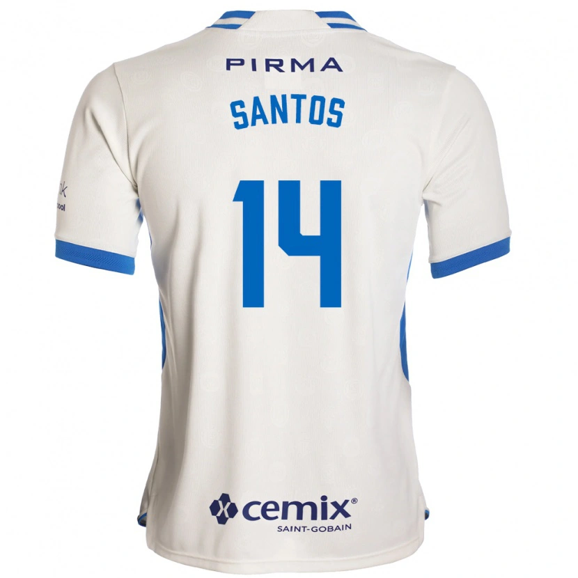 Danxen Women Eleisa Santos #14 White Blue Red Away Jersey 2026/27 T-Shirt