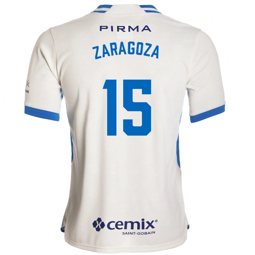 Danxen Women Nancy Zaragoza #15 White Blue Red Away Jersey 2026/27 T-Shirt