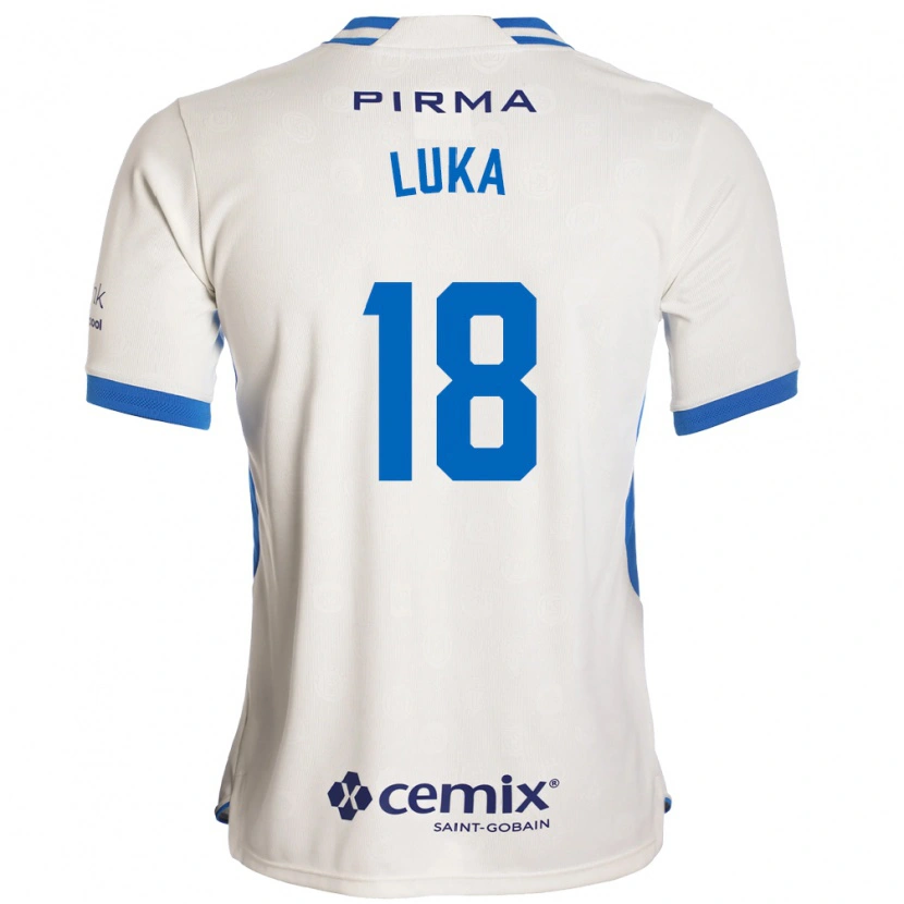Danxen Women Luka Romero #18 White Blue Red Away Jersey 2026/27 T-Shirt