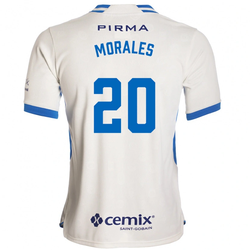 Danxen Women Ivan Morales #20 White Blue Red Away Jersey 2026/27 T-Shirt