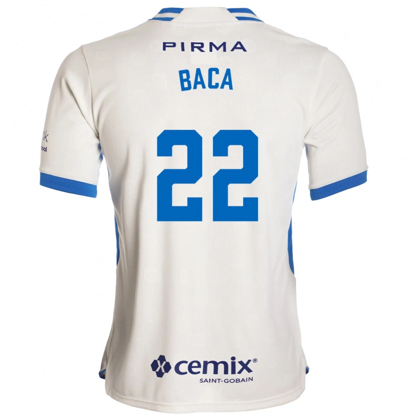 Danxen Women Rafael Baca #22 White Blue Red Away Jersey 2026/27 T-Shirt