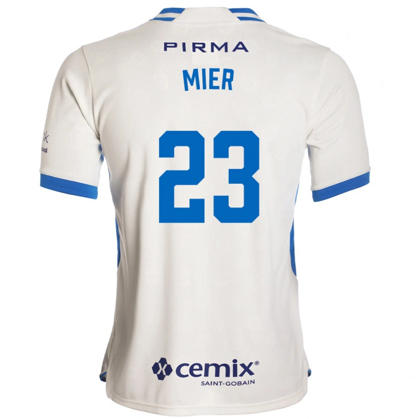 Danxen Women Kevin Mier #23 White Blue Red Away Jersey 2026/27 T-Shirt