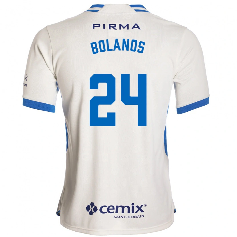 Danxen Women Jatziry Bolanos #24 White Blue Red Away Jersey 2026/27 T-Shirt