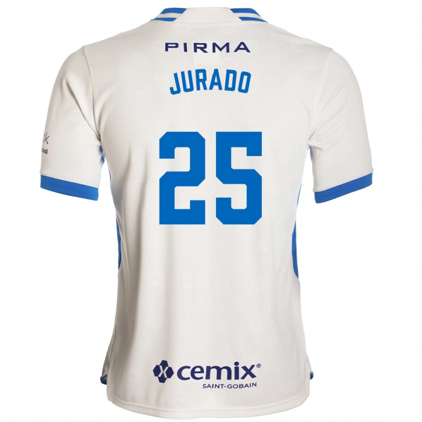 Danxen Women Sebastian Jurado #25 White Blue Red Away Jersey 2026/27 T-Shirt