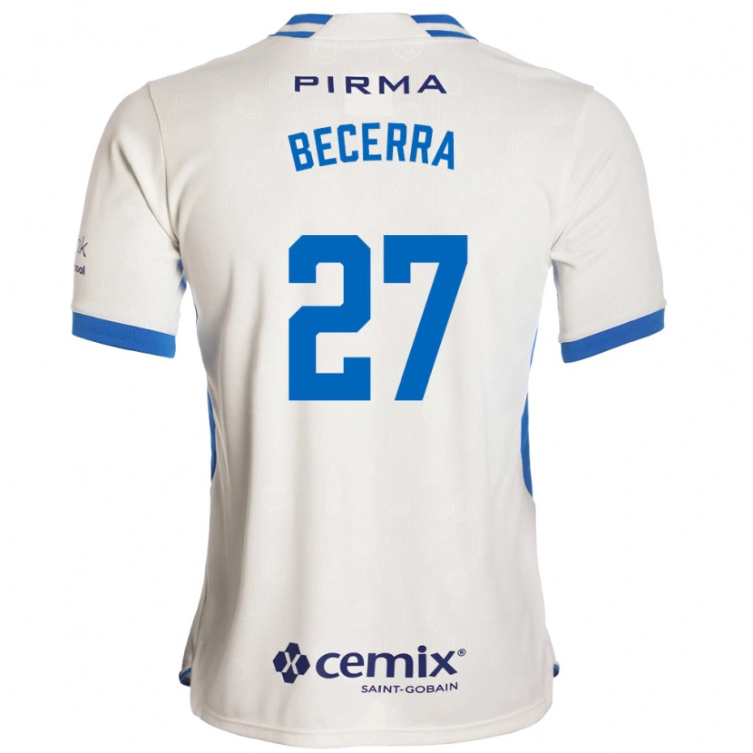 Danxen Women Ana Becerra #27 White Blue Red Away Jersey 2026/27 T-Shirt