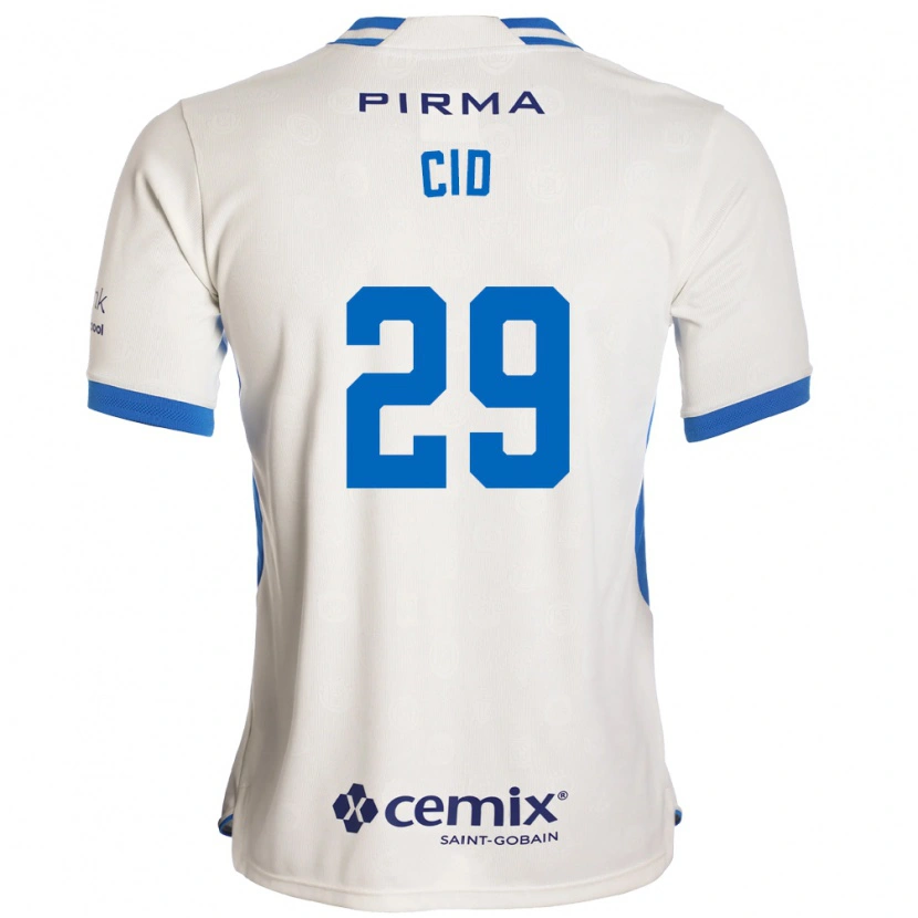 Danxen Women Claudia Cid #29 White Blue Red Away Jersey 2026/27 T-Shirt