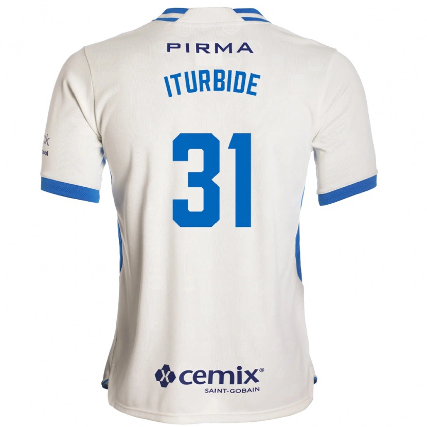 Danxen Women Luis Iturbide #31 White Blue Red Away Jersey 2026/27 T-Shirt