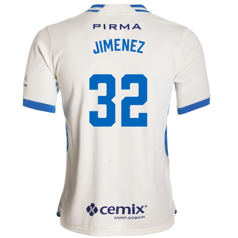 Danxen Women Cristian Jiménez #32 White Blue Red Away Jersey 2026/27 T-Shirt
