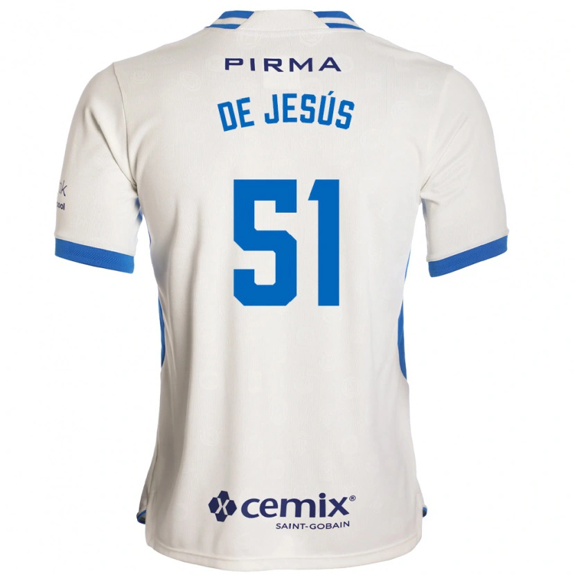 Danxen Women Luis De Jesús #51 White Blue Red Away Jersey 2026/27 T-Shirt